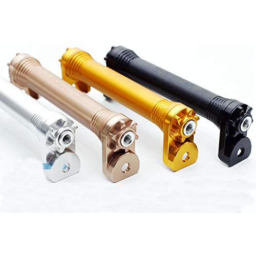 Aceoffix Folding Bike Racks Easy Wheels Extension bar for Brompton Bicycle Wheels Cline Shrink Rod Telescopic Rod 66g(Black - Image 3